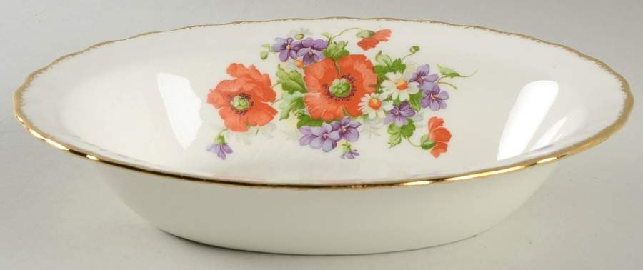 Poppy 9" Oval Vegetable Bowl by Pope Gosser-1