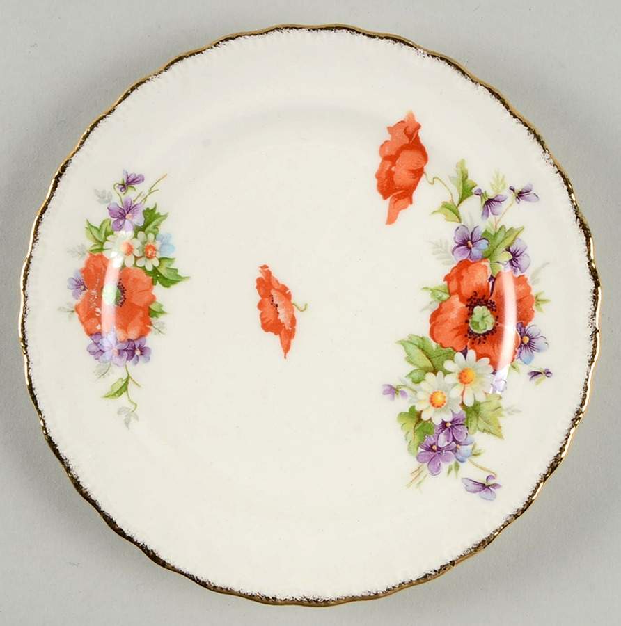Poppy Bread & Butter Plate by Pope Gosser-1