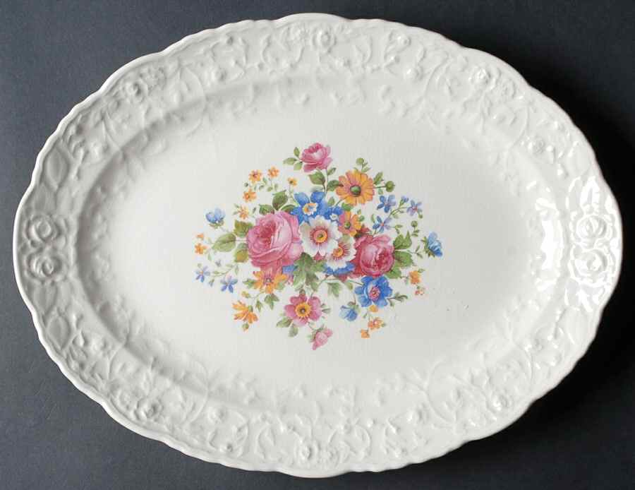 25004 13" Oval Serving Platter by Pope Gosser-1