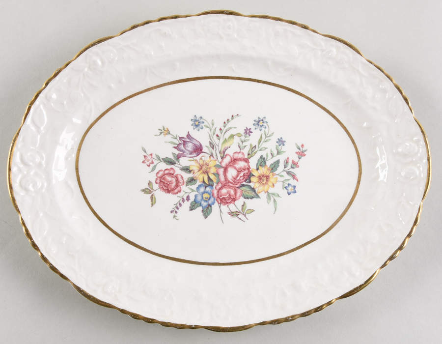 0136 11" Oval Serving Platter by Pope Gosser-1