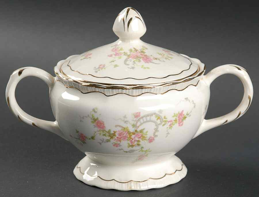 Princess Sugar Bowl & Lid by Pope Gosser-1