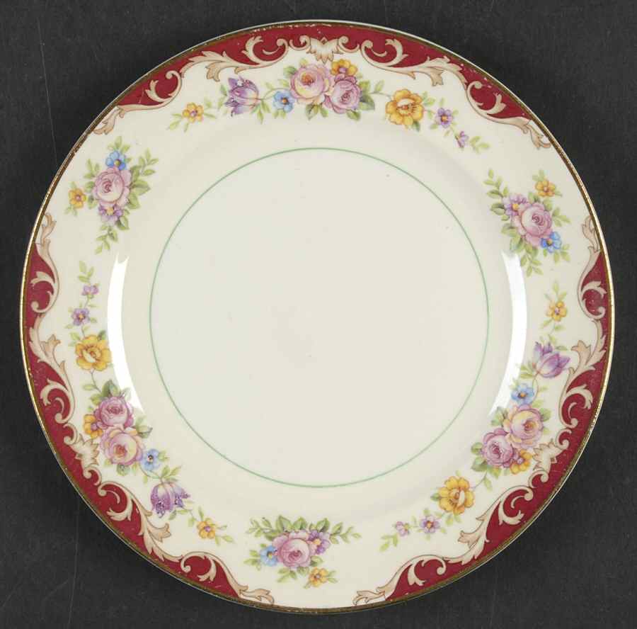 Red Knight Bread & Butter Plate by Pope Gosser-1