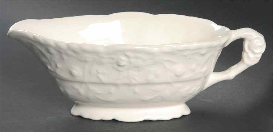 Rose Point Gravy Boat by Pope Gosser-1