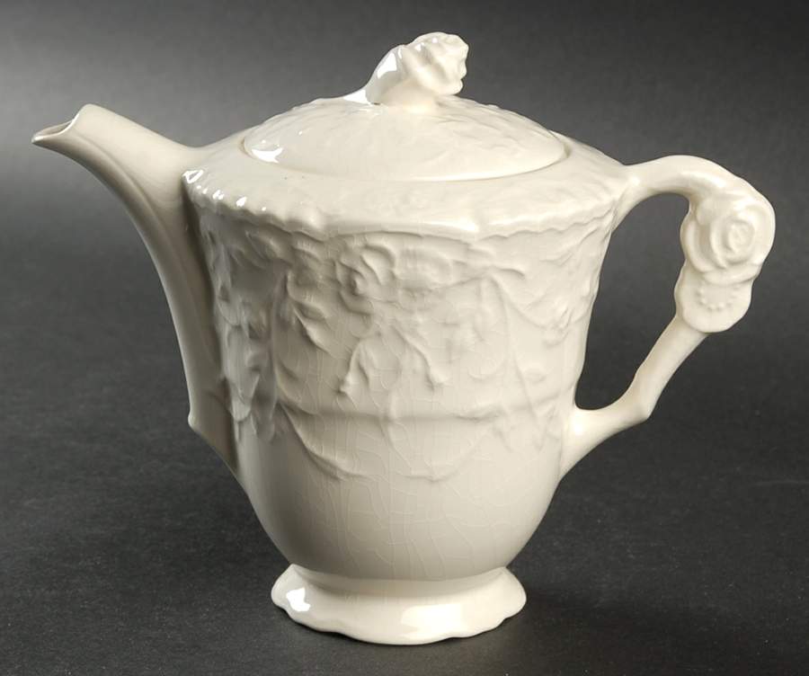 Rose Point Mini Teapot & Lid by Pope Gosser-1