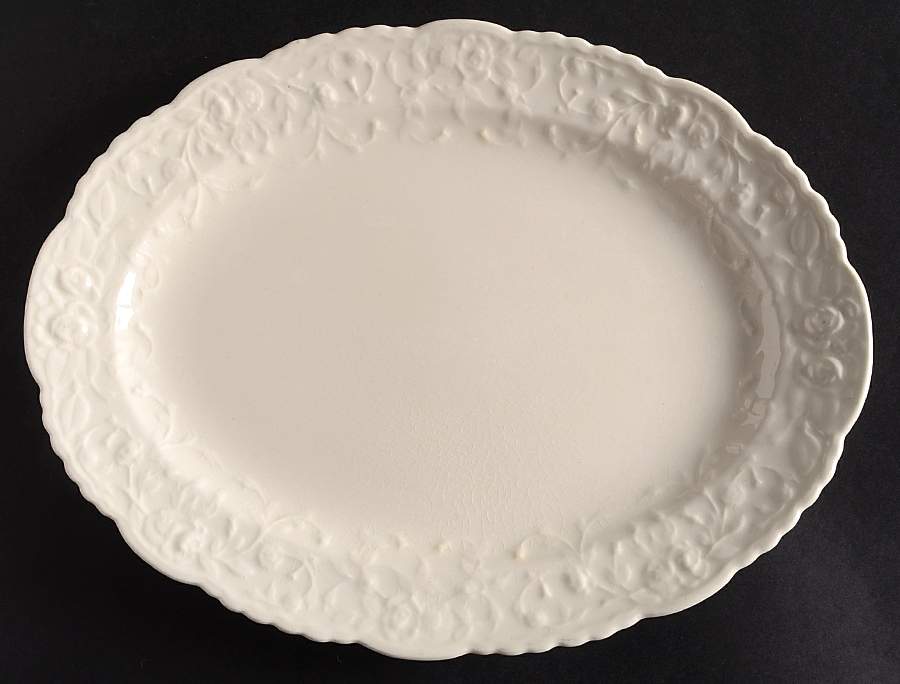 Rose Point 11" Oval Serving Platter by Pope Gosser-1