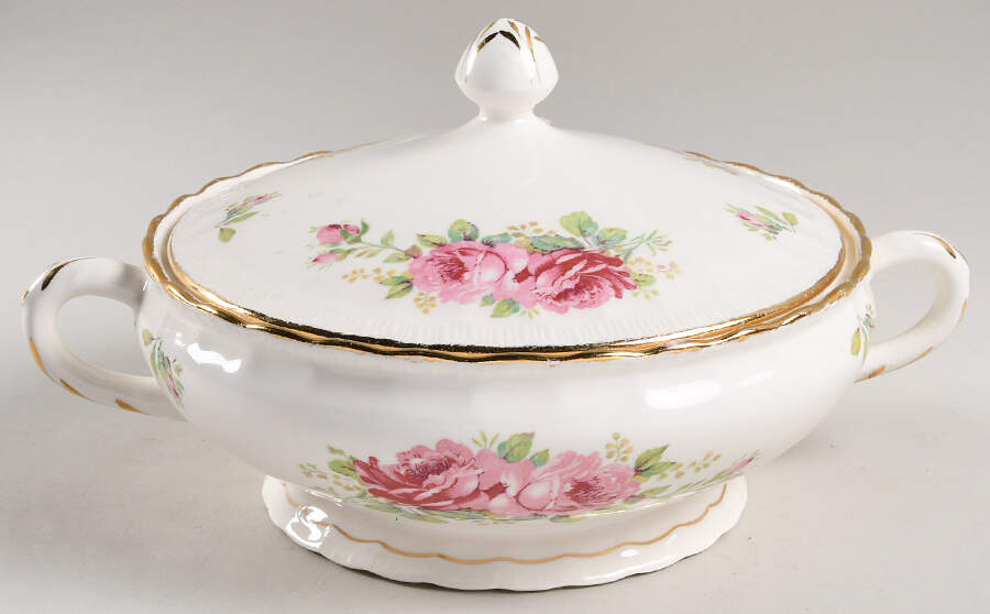 Royal Rose Round Covered Vegetable by Pope Gosser-1