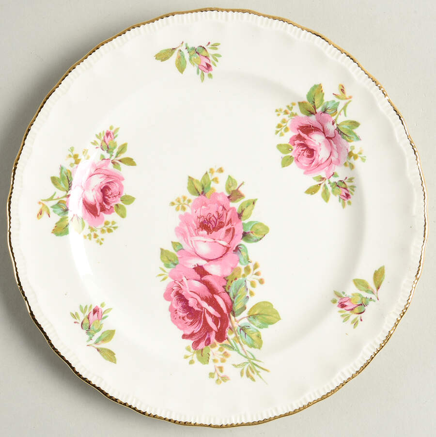 Royal Rose Dessert/Pie Plate by Pope Gosser-1