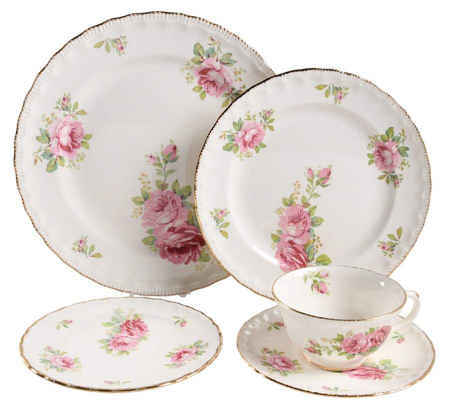 Royal Rose 5 Piece Place Setting by Pope Gosser-1