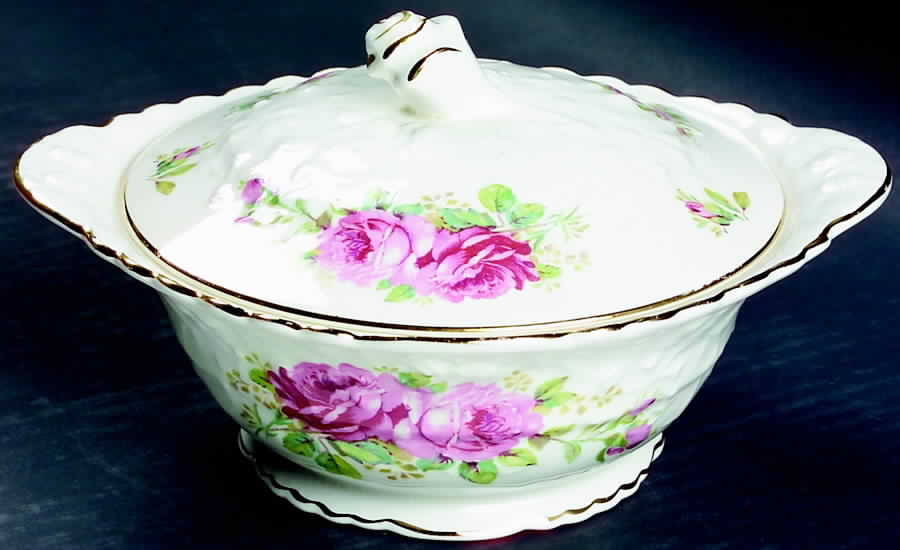 Royal Rose Round Covered Vegetable by Pope Gosser-1