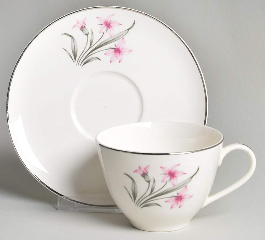 Sharon Flat Cup & Saucer Set by Pope Gosser-1