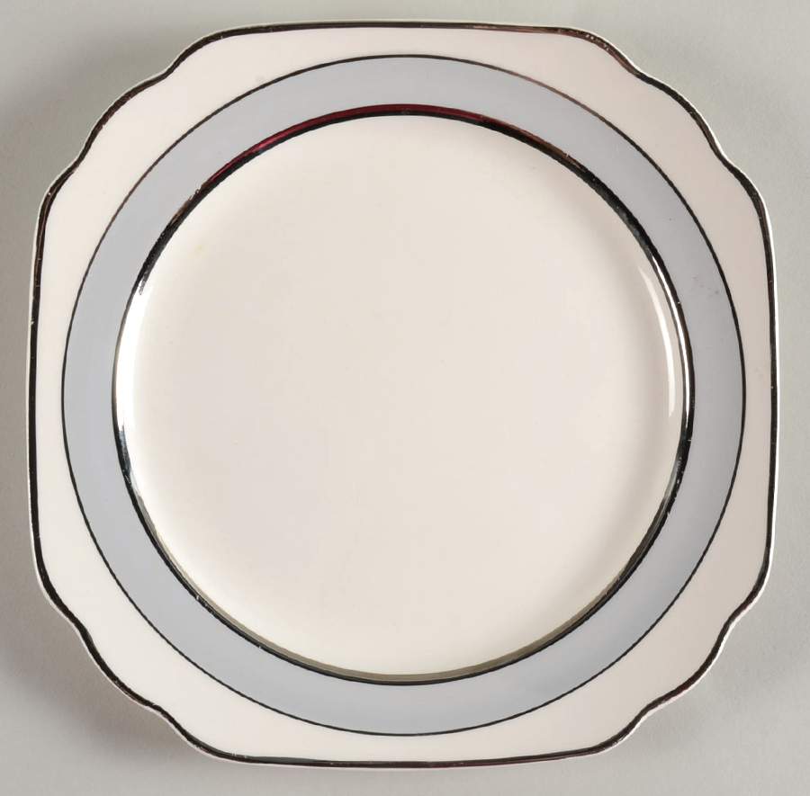 Silver Dawn Square Salad Plate by Pope Gosser-1