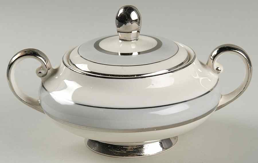 Silver Dawn Sugar Bowl & Lid by Pope Gosser-1