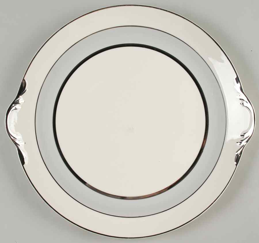 Silver Dawn Handled Cake Plate by Pope Gosser-1