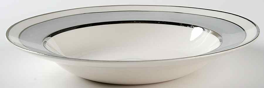 Silver Dawn Rim Soup Bowl by Pope Gosser-1