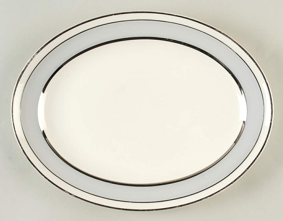 Silver Dawn 11" Oval Serving Platter by Pope Gosser-1