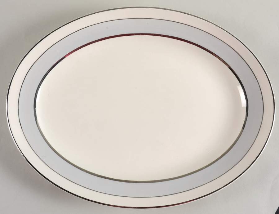 Silver Dawn 15" Oval Serving Platter by Pope Gosser-1