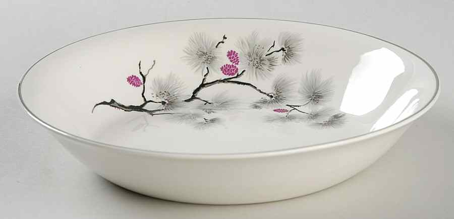 Silver Pine Coupe Soup Bowl by Pope Gosser-1