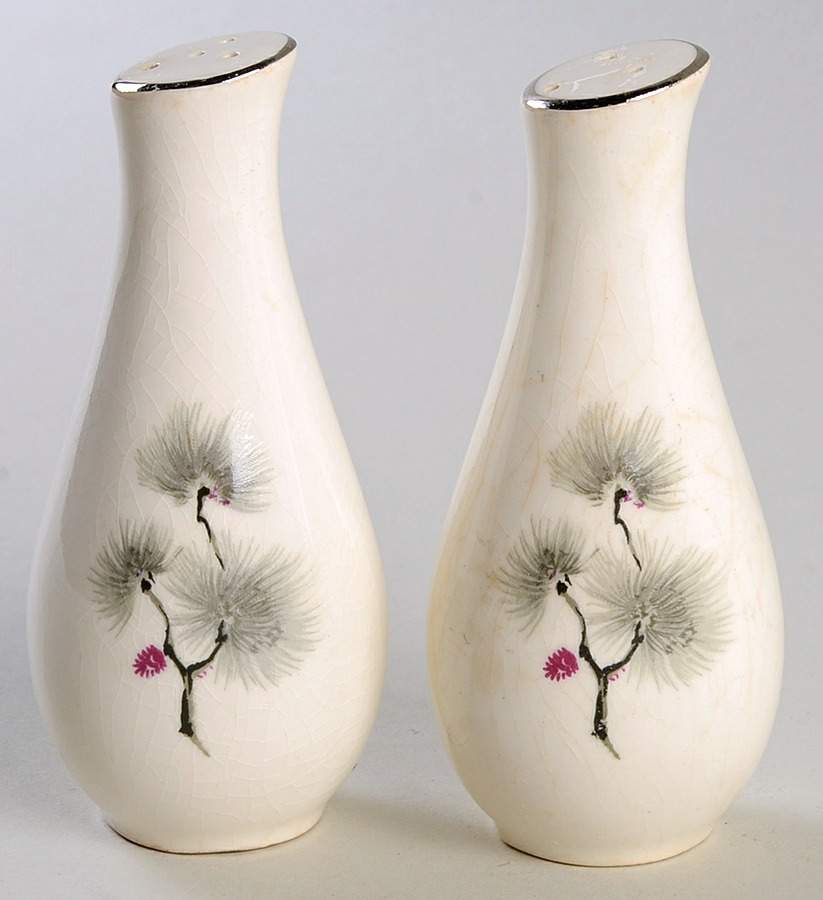Silver Pine Salt & Pepper Set by Pope Gosser-1