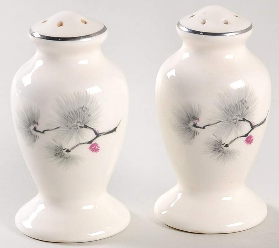Silver Pine Salt & Pepper Set by Pope Gosser-1