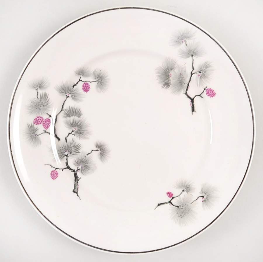 Silver Pine Dessert/Pie Plate by Pope Gosser-1