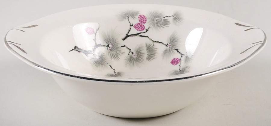 Silver Pine Lugged Cereal Bowl by Pope Gosser-1