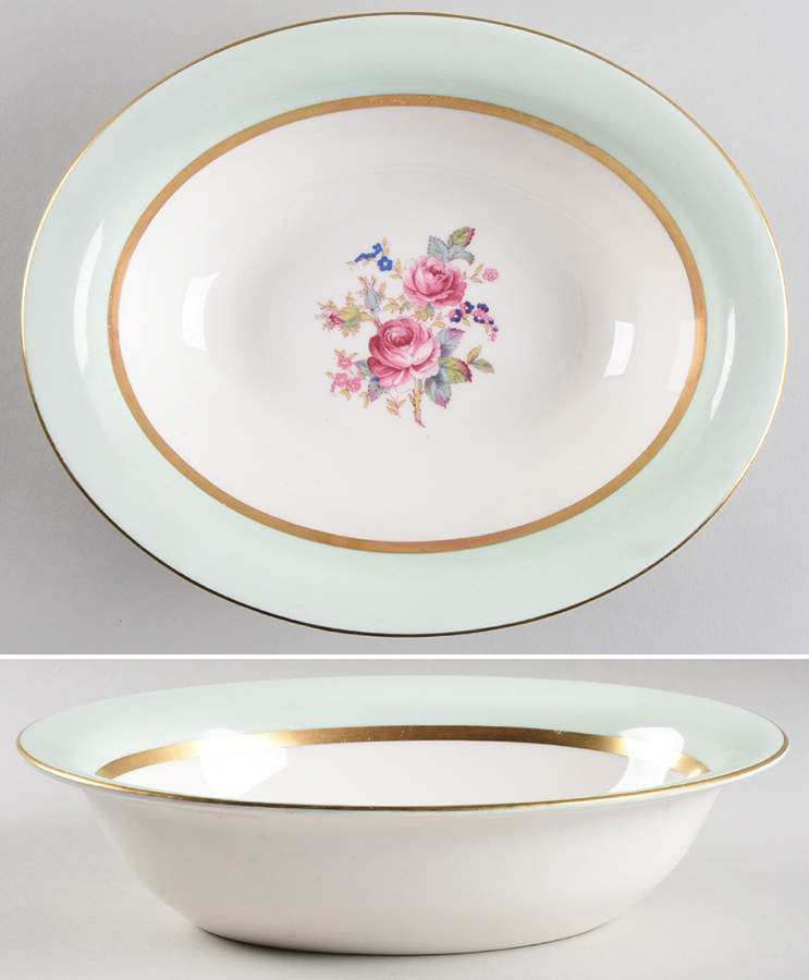 Spring (with Floral Design) 9" Oval Vegetable Bowl by Pope Gosser-1