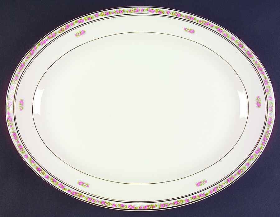 St. Regis 15" Oval Serving Platter by Pope Gosser-1