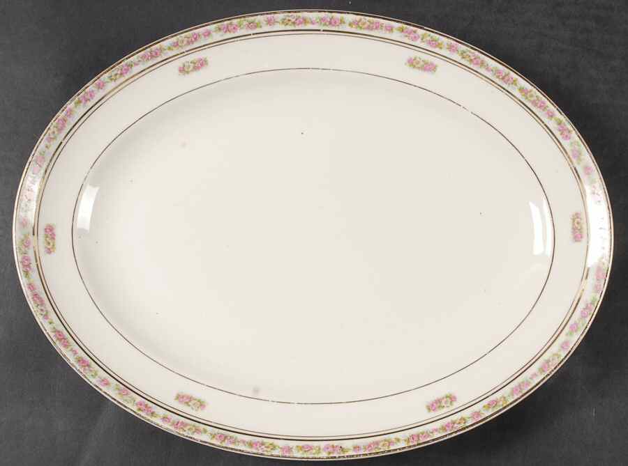 St. Regis 13" Oval Serving Platter by Pope Gosser-1