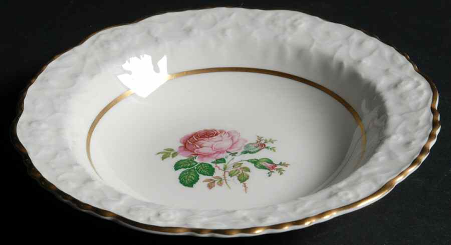 Windsor Rose Rim Fruit/Dessert (Sauce) Bowl by Pope Gosser-1