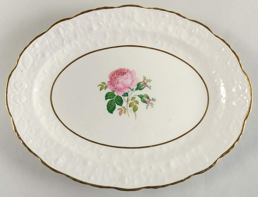 Windsor Rose 13" Oval Serving Platter by Pope Gosser-1