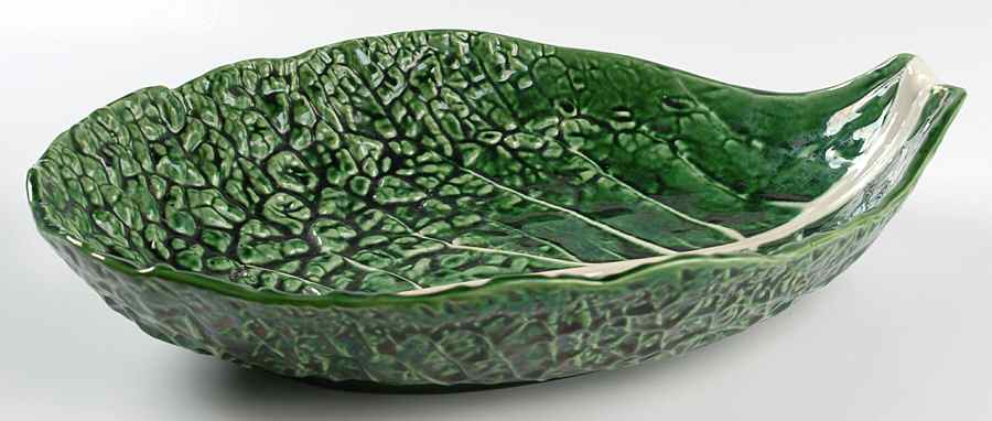 Cabbage Green 14" Large Salad Serving Bowl by Secla-1