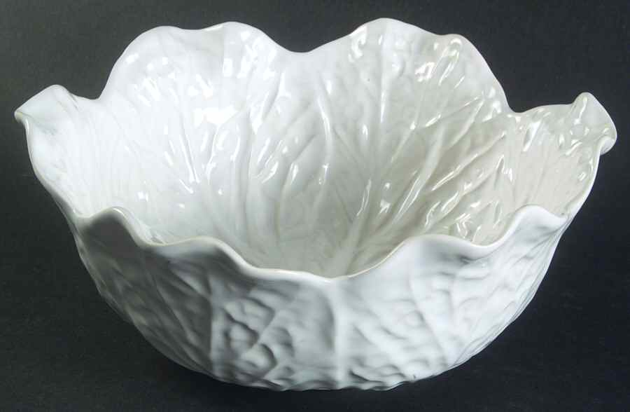 Cabbage White 8" Round Vegetable Bowl by Secla-1
