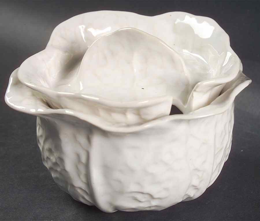 Cabbage White Sugar Bowl & Lid by Secla-1