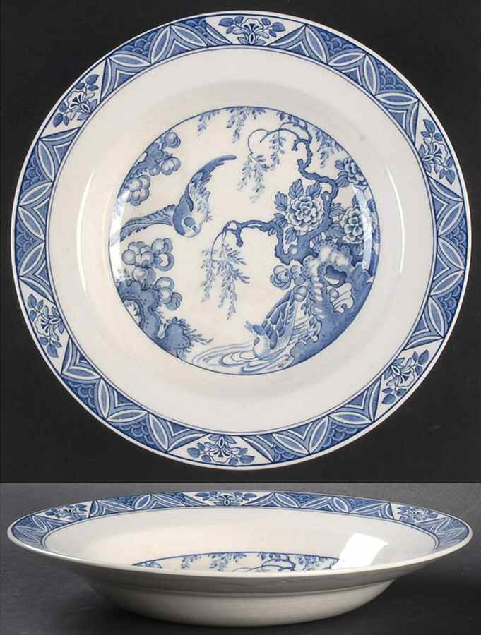 Mallard (No Trim) Large Rim Soup Bowl by Pountney-1