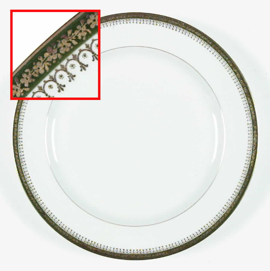 Narbonne (Verge, Rim) Luncheon Plate by Jean Pouyat-1