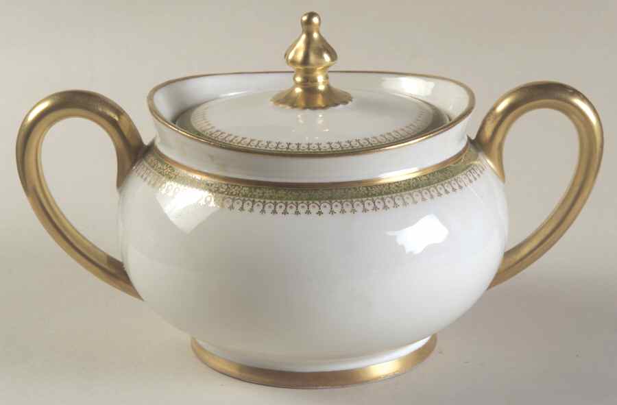 Narbonne (Verge, Rim) Sugar Bowl & Lid by Jean Pouyat-1