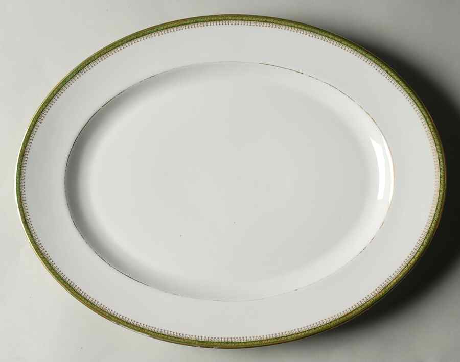 Narbonne (Verge, Rim) 15" Oval Serving Platter by Jean Pouyat-1