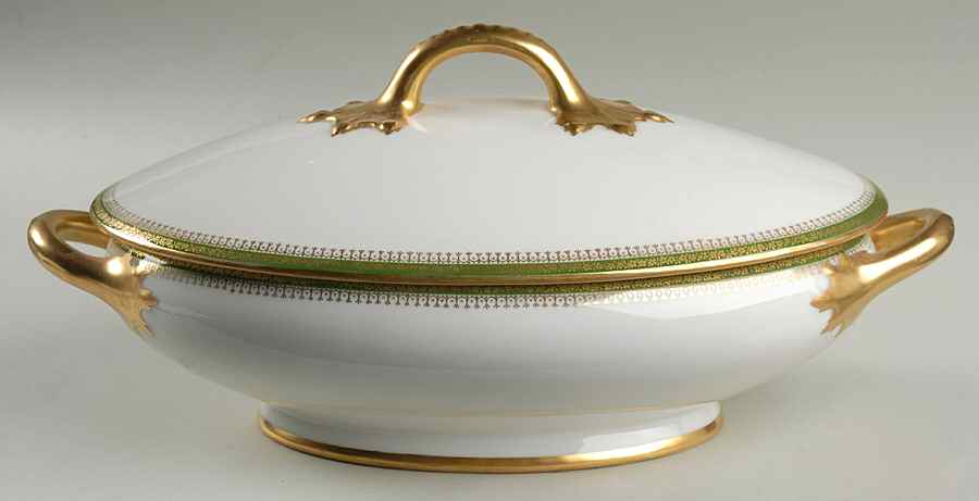 Narbonne (Verge, Rim) Oval Covered Vegetable by Jean Pouyat-1
