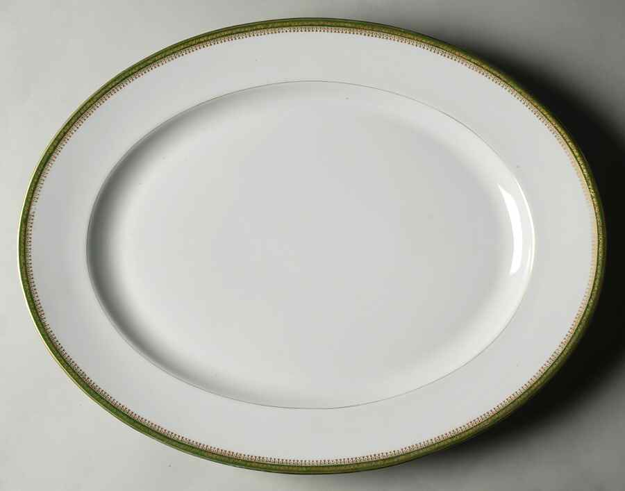 Narbonne (Verge, Rim) 17" Oval Serving Platter by Jean Pouyat-1