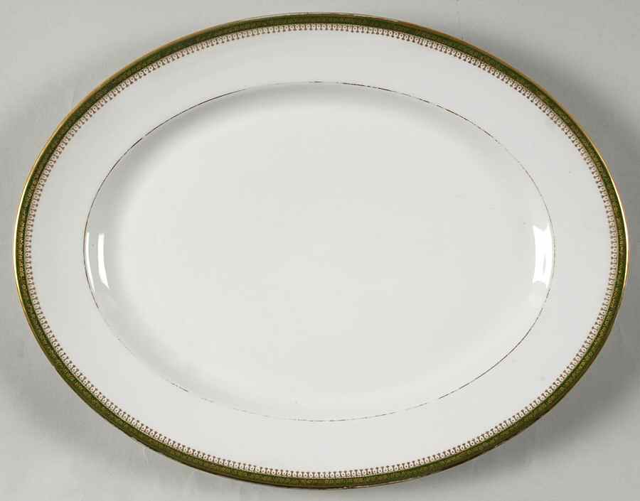 Narbonne (Verge, Rim) 13" Oval Serving Platter by Jean Pouyat-1