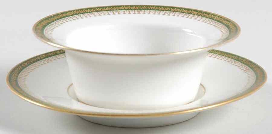 Narbonne (Verge, Rim) Ramekin & Saucer Set by Jean Pouyat-1
