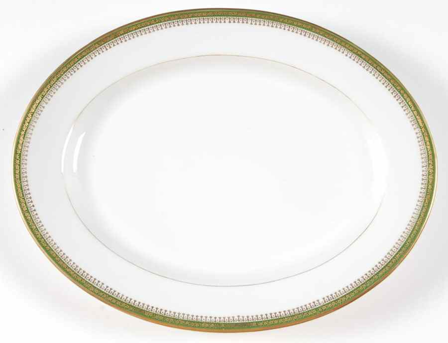 Narbonne (Verge, Rim) 11" Oval Serving Platter by Jean Pouyat-1