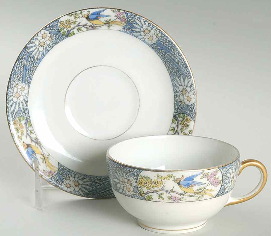 POY50 Flat Cup & Saucer Set by Jean Pouyat-1