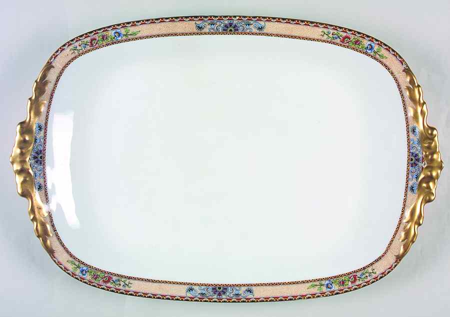 POY59 19" Rectangular Serving Platter by Jean Pouyat-1