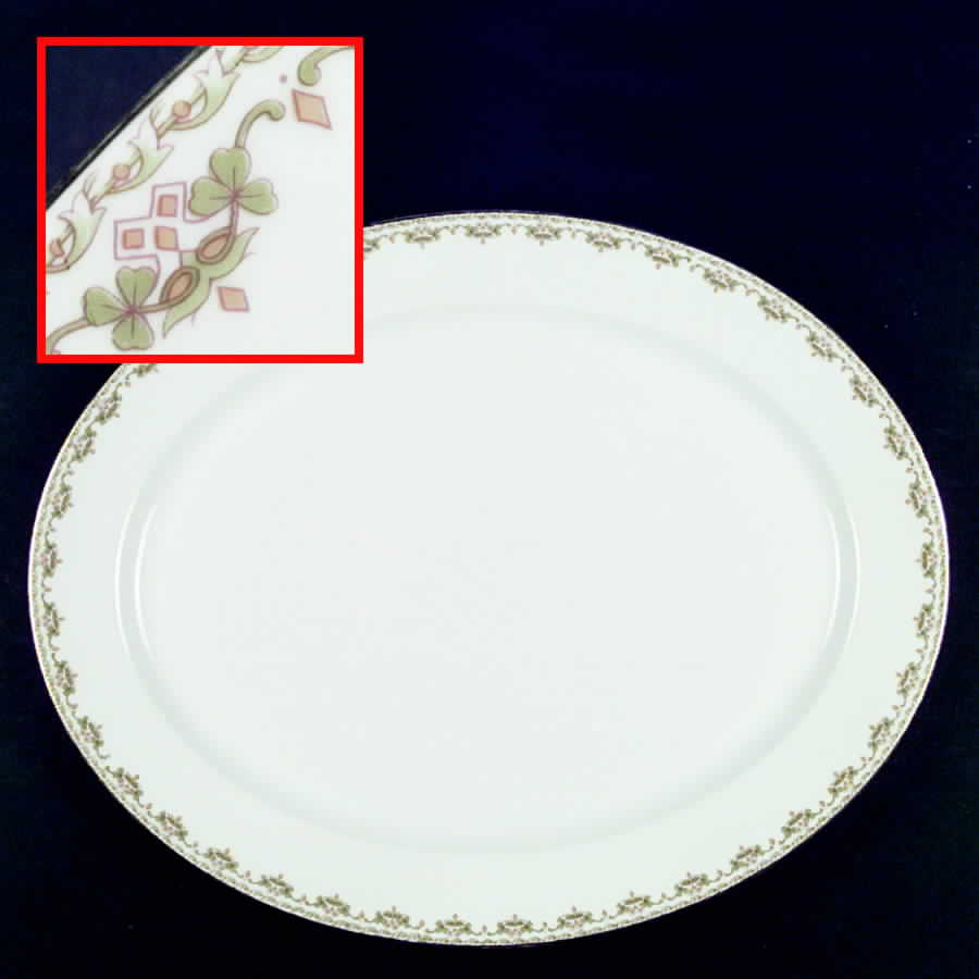 POY60 (NO VERGE) 17" Oval Serving Platter by Jean Pouyat-1
