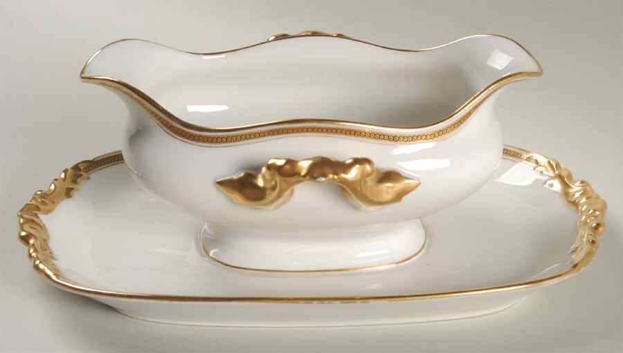 POY65 Gravy Boat with Attached Underplate by Jean Pouyat-1
