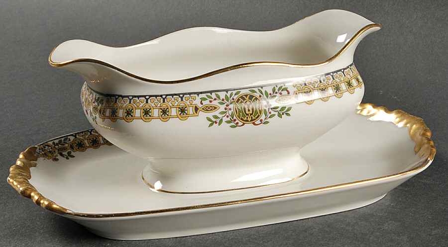 POY7 Gravy Boat with Attached Underplate by Jean Pouyat-1