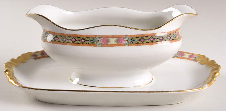 POY80 Gravy Boat with Attached Underplate by Jean Pouyat-1
