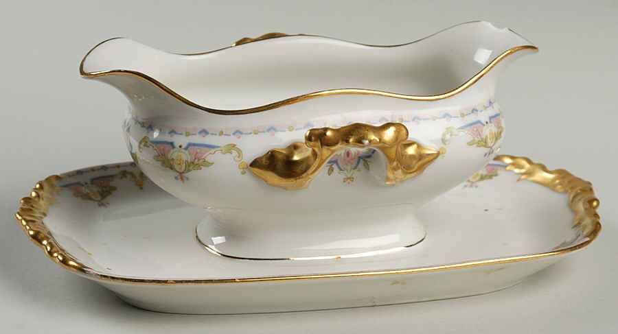 POY83 Gravy Boat with Attached Underplate by Jean Pouyat-1