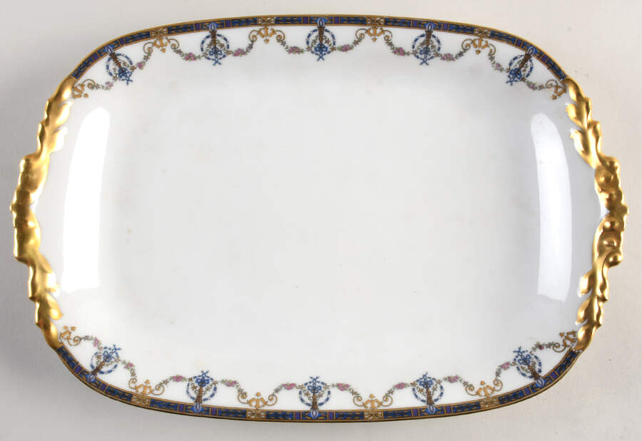 POY94 14" Oval Serving Platter by Jean Pouyat-1